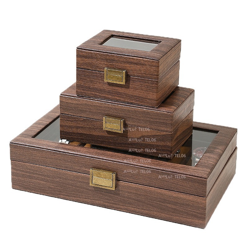 Vintage Wood Grain PU Leather  - Watch Display Box 评论和价格