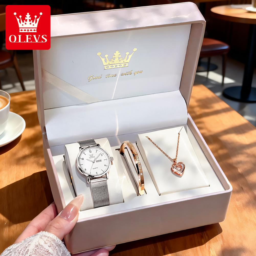 OLEVS 2996 Women Watches Origi - Watch Display Box 评论和价格